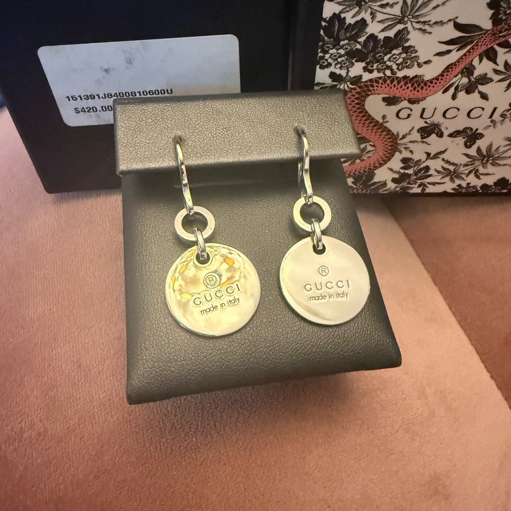 Gucci Trademark Drop Earrings